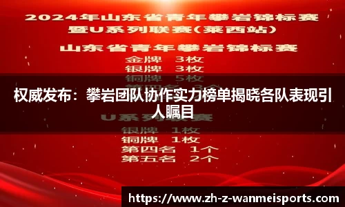 权威发布:攀岩团队协作实力榜单揭晓各队表现引人瞩目